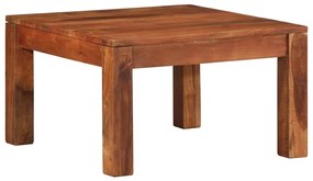 Mesa de centro 60x60x35 cm madeira maciça de acácia