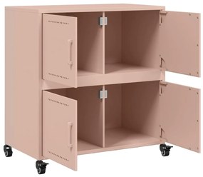 Aparador 68x39x72 cm aço rosa