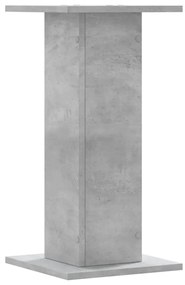 Suportes de colunas 2 pcs derivados de madeira cinzento cimento