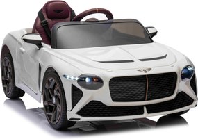 Carro elétrico para crianças Bentley Bacalar 12V, portas que se abrem para cima, controlo remoto 2,4 GHz, luzes LED, entrada USB/AUX, suspensão, bater
