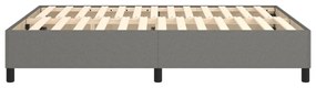 Estrutura de cama sem colchão 140x200 cm tecido cinzento-escuro
