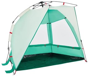 Tenda praia 2 pessoas libertação rápida impermeável verde mar