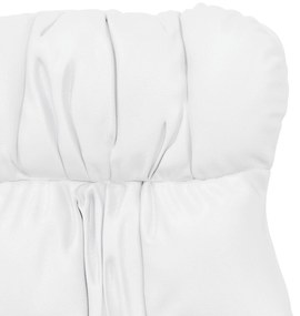 Poltrona Relaxante vidaXL em Couro Sintético Branco