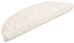Tapetes de escadas 10 pcs 56x17x3 cm branco