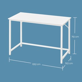Secretaria para computador 50 x 100 x 76 cm branca