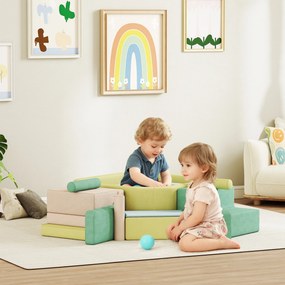Circuito de motricidade para bebés, módulo de motricidade para bebés com piscina de bolas, capa lavável, 160 x 137,5 x 30 cm, multicolorido