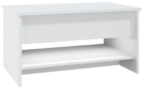 Mesa de centro 80x50x40 cm derivados de madeira branco