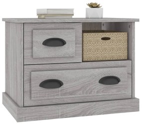 Mesa de cabeceira 60x39x45 cm cinzento sonoma