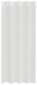 Cortinas de voile com ilhós 2 pcs branco