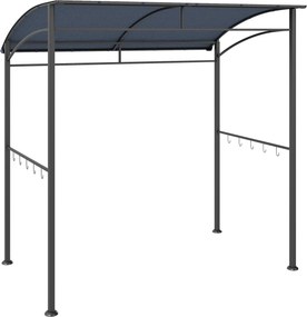 Outsunny Pavilhão para Churrasco, Cobertura para Churrasqueira, Proteção contra Chuva, Ganchos para Utensílios, Estrutura em Aço, cinza, 215 x 150 x 174/220 cm | Aosom Portugal