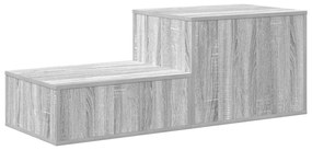 Armário de Armazenamento vidaXL Cinza Sonoma 127x41x40 cm Madeira Estr