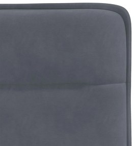 Cadeiras de jantar 4 pcs veludo cinzento-escuro