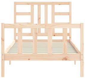 Cama sem colchão 90x200 cm madeira de pinho maciça