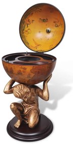 Bar globo terreste para vinho design Atlas 42x42x85 cm