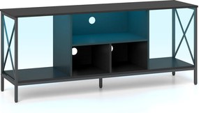 Móvel para Televisor, 150 x 40 x 62,5 cm, Luz LED Personalizável, Preto
