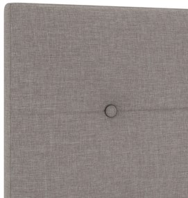 Cabeceira vidaXL Botão Almofadado Taupe 180 cm Tecido