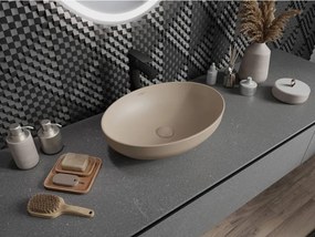 Mexen Cornelia lavabo de bancada 50 x 37 cm, cappuccino mate - 21885064