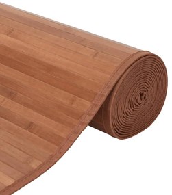 Tapete retangular 70x1000 cm bambu castanho