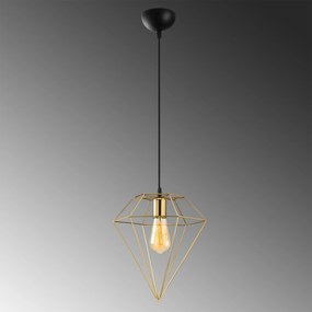 Candeeiro de Teto Elmas – Dourado – 30 x 30 cm