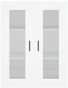 Móveis de parede 2 pcs derivados de madeira branco