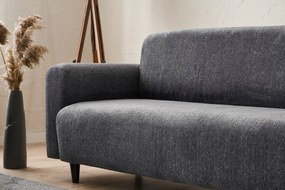 **** Conjunto de Sofás Noya – Cinzento – 3 Lugares (220x87x70 cm) e 1