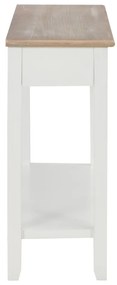 Mesa consola 110x35x80 cm madeira branco
