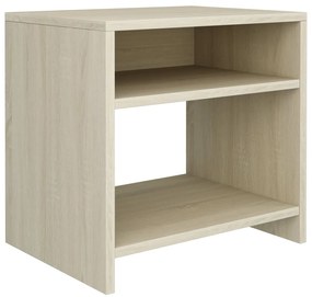 Mesas de cabeceira 2 pcs derivados de madeira carvalho sonoma