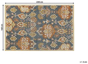 Tapete de lã multicolor 160 x 230 cm UMURLU Beliani