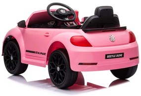 Volkswagen Beetle Carro eletrico Infantil 12V Rosa