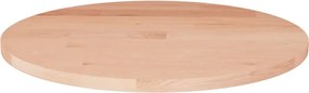vidaXL Tampo de mesa redondo Ø30x1,5 cm carvalho maciço não tratado