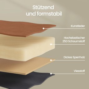 Banco entrada para sapatos Coleção EKHO ‎30 x 80 x 50 cm Castanho caramelo