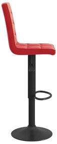 Bancos de bar 2 pcs veludo vermelho tinto