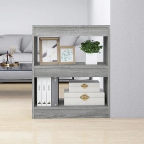 vidaXL Estante/divisória 60x30x72 cm cor sonoma cinza