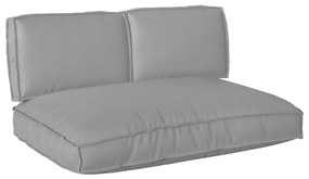 Conjunto de Almofadas para Palete com travesseiro 3 pcs Cinzeto