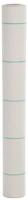 vidaXL Tela para ervas daninhas 1x25 m PP branco
