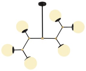 Candeeiro Damar – Preto e Branco – 100 x 58 cm
