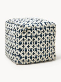 Pufe para exterior com padrão entrançado Yamir