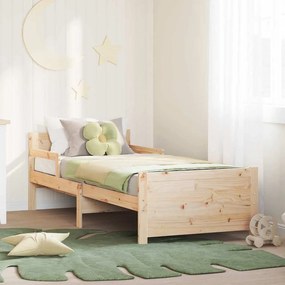 vidaXL Cama extensível para crianças Castanho 80 x 130 / 165 / 200 cm