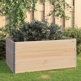 vidaXL Canteiros elevados 3 pcs 80x120 cm madeira de pinho maciça