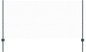 vidaXL Cerca e Poste Verde 1 x 25 m Aço