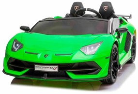 Carro elétrico para crianças Lamborghini Aventador 24V 2 Lugares, MP4 player, bancos em couro sintético, portas de abertura vertical, motor 2 x 45W, b