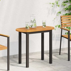 vidaXL Tampo de Mesa 80x40x2,2 cm Oval de Madeira Sólida de Acácia