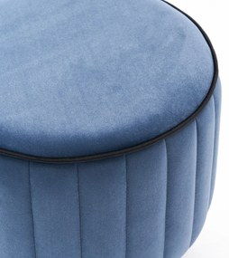 Pouffe Lindy – Azul – 40 x 40 x 40 cm