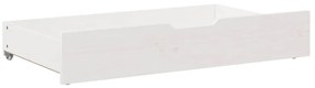 Gavetas para cama 2 pcs 95x55x17 cm pinho maciço branco
