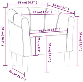 Poltrona Maiza - Em Veludo - Cor Cinzento Escuro - 70x56x68 cm - Desig