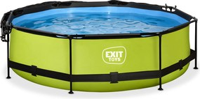 Piscina redonda Lime ø300x76cm com bomba de filtragem e cobertura - Verde