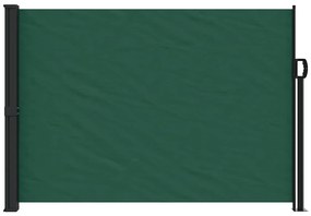Toldo lateral retrátil 140x500 cm verde-escuro