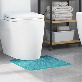 Tapete de Banho U-Shaped Turquesa 50x50 cm Polipropileno Antiderrapante