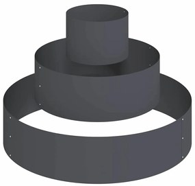 Vaso de Metal Aço/antracite Aço Grande Durável