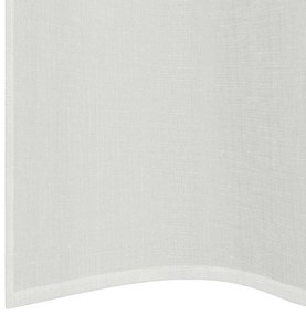 Cortinas de voile com ilhós 2 pcs branco